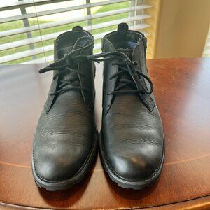 Mark Nason Men Black Leather Chukka Boots Size 9 Lace-Up Preppy Streetwear